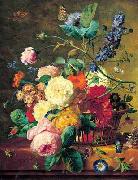 Jan van Huysum Basket of Flowers oil painting picture wholesale